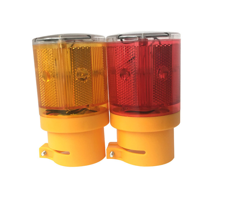 Red / Yellow Flashing Solar Traffic Warning Light