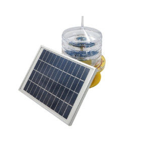 Medium Intensity Solar Tower Flashing Red Lights