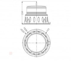 FAA L-865 Type A 40W Tower Aviation Obstruction Light