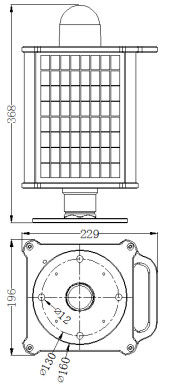 Solar Warning Airport Taxiway Lights For No Access Zone/Dangerous Isolation Zone