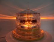 Amber Color IEC 4NM Marine Navigation Lamps 32.5CD Solar Powered