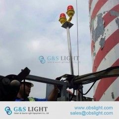 GS-LI/D Double AC110V 220V Aviation Obstruction Light For Tower
