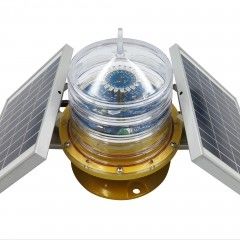 6.4V 6000mAH Battery 12W 6NM Solar Powered Marine Lantern