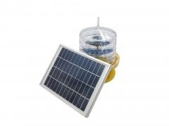 6.4V 6AH Battery 6W Solar Powered Obstruction LED Aids To Navigation Light