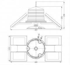 Intergration Design LED 12W 6NM Solar Type Marine Lighting