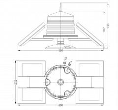 Intergration Design LED 12W 6NM Solar Type Marine Lighting