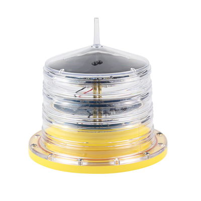 Amber Color IEC 4NM Marine Navigation Lamps 32.5CD Solar Powered