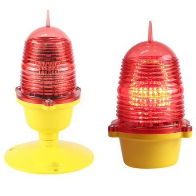 Red Steady AC220V 60Hz 32cd Tower Aviation Light Low Intensity LED