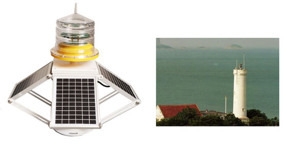 High Brightness LED Solar IP68 6nm Marine Lantern Light IR Programmable